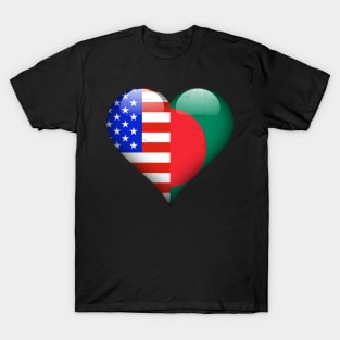 Half American Half Bengali - Gift for Bengali From Bangladesh T-Shirt